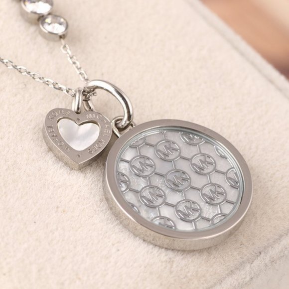 Michael Kors Round Shell Pendant Necklace - Picture 4 of 5